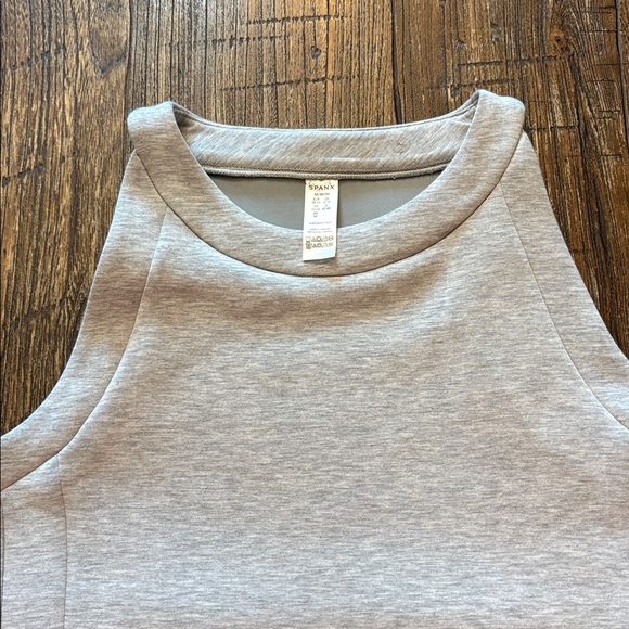 Spanx AirEssentials Tank Midi Dress Heather Grey Size Medium NWOT - Picture 3 of 11